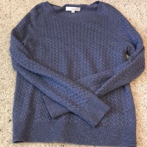 blue sweater